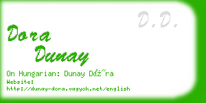 dora dunay business card